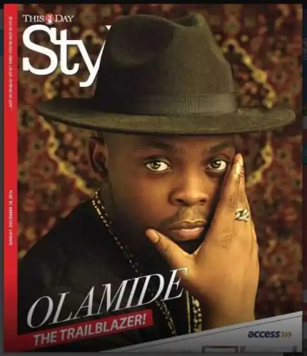 Rapper Olamide Covers Thisday Style